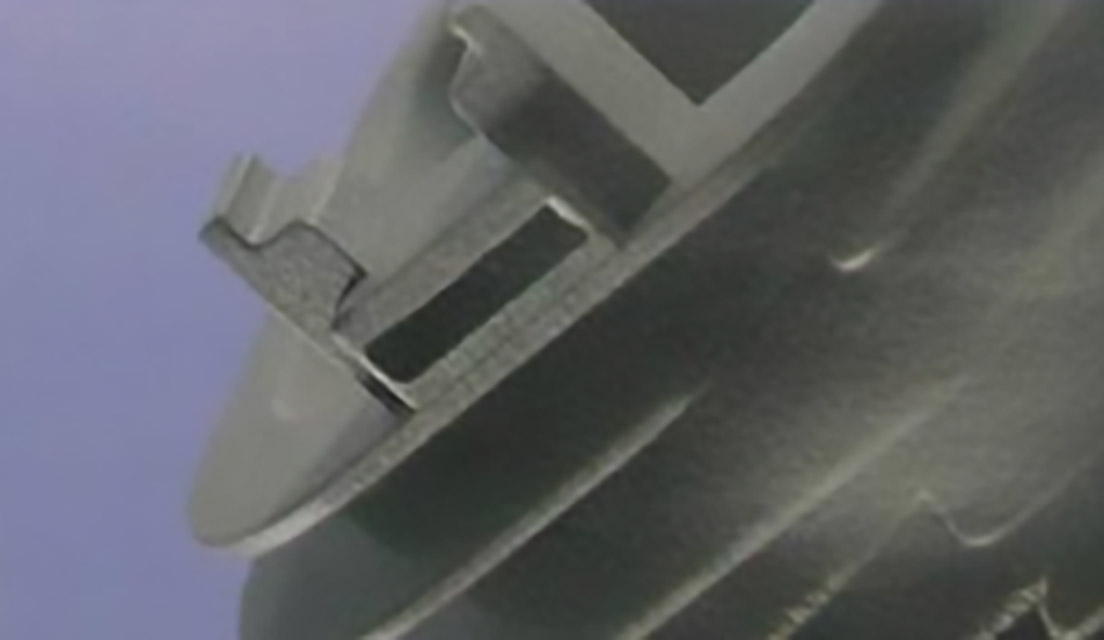 164-走胶不齐：近浇口肋骨处